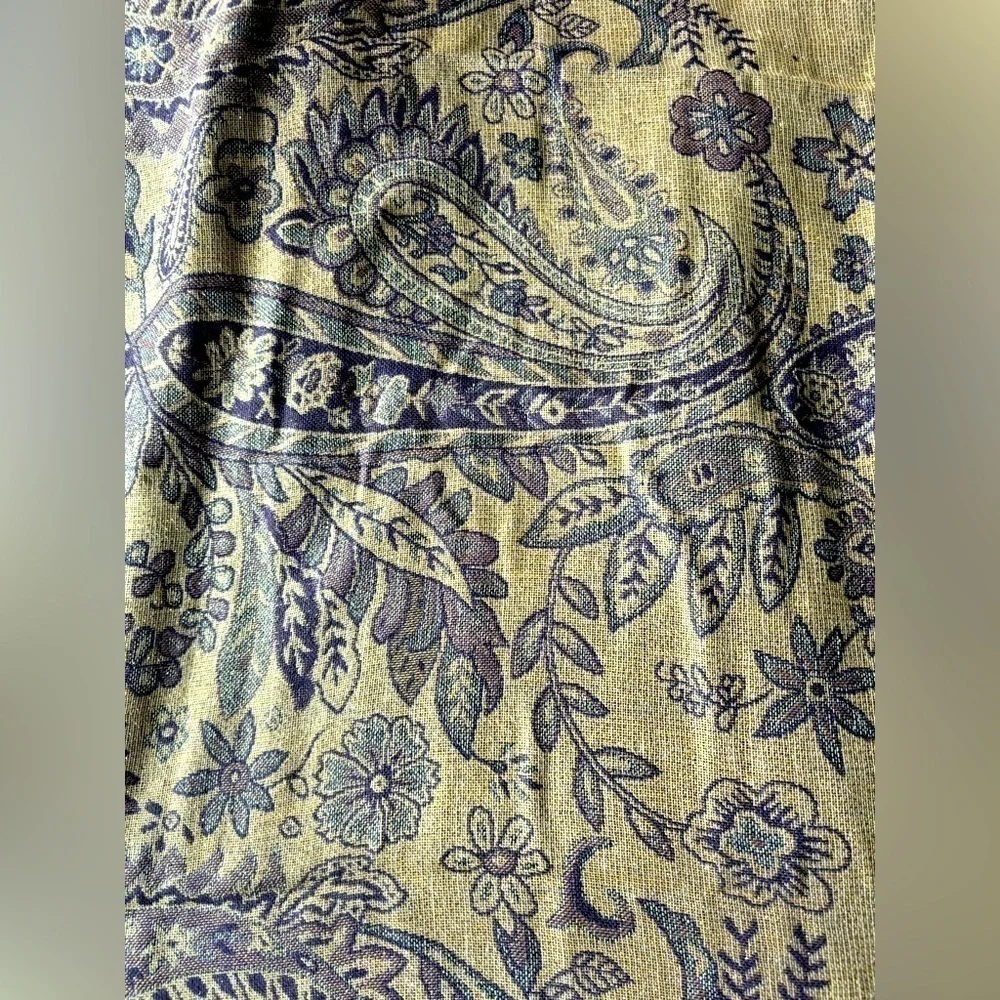 NWOT Pashmina Inspired Multi-Color Fringe Scarf